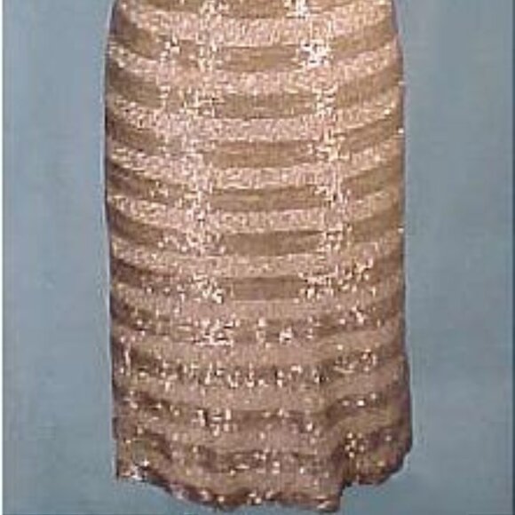 1950's RARE SIR NORMAN HARTNELL COUTURE Silver Beaded Dress! Top of the Line! - Picture 5 of 12